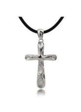 Handsome Pure 925 Hommes Croix d'Argent Pendentif