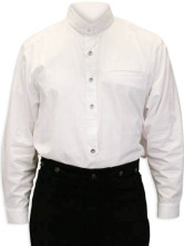 une populaire chemise blanc cassé steampunk avec manches pour hommes en Cotton