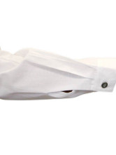 une agréable chemise blanche steampunk avec manches pour hommes en Cotton