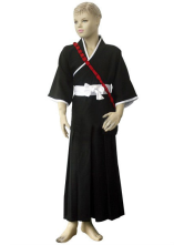 Costume cosplay pour enfants du Bleach Ichigo Kurosaki Soul Reaper en tissu uniforme noir et blanc