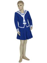 Costume Cosplay pour filles deFruits Basket Tohru Honda en tissu uniforme bleu et blanc