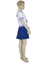 Costume Cosplay pour filles deFruits Basket Tohru Honda en tissu uniforme bleu et blanc