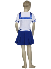 Costume Cosplay pour filles deFruits Basket Tohru Honda en tissu uniforme bleu et blanc