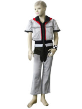 Costume Cosplay pour enfants Kingdom Hearts 2 Roxas d'un tissu uniforme blanc et noir