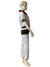 Costume Cosplay pour enfants Kingdom Hearts 2 Roxas d'un tissu uniforme blanc et noir