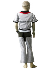 Costume Cosplay pour enfants Kingdom Hearts 2 Roxas d'un tissu uniforme blanc et noir