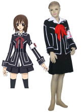 Costume Cosplay pour enfants magnifique de Vampire Knight Day Class Girl Kurosu Yuuki en tissu uniforme blanc noir et rouge