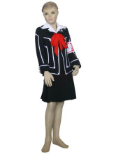Costume Cosplay pour enfants magnifique de Vampire Knight Day Class Girl Kurosu Yuuki en tissu uniforme blanc noir et rouge
