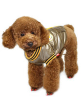 Manteau Pour Chien Nylon Léger Imperméable à l'eau Jaune de la mode 