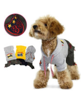 Manteau Pour Chien 100% Coton Laine Polaire Gris Léger Mignon Splendide