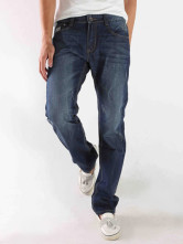 Classical Blue 98% Bamboo Cotton 2% Bamboo Fiber Denim Mens Jeans