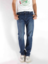 Classy Blue 98% Cotton 2% Fiber Jeans For Men