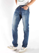 Fashion Blue 98% Cotton 2% Fiber Mens Jeans