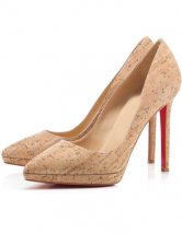Escarpins en jaune à talons hauts en PU