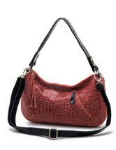 Sweet 35*22cm Watermelon Red PU Leather Womens Shoulder Bag