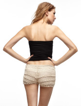 Lait Blanc Hand-Made Tricot Pantalon 100% coton Short