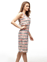 Modern Blue Femmes blanc 100% coton Robe