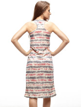 Modern Blue Femmes blanc 100% coton Robe