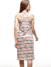 Modern Blue Femmes blanc 100% coton Robe