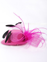 Plume Tissu Adorable 13cm Hat mariée mariage