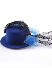 Feather Attractive Gaze Tissu Bow 13cm de mariage pour la mariée Hat