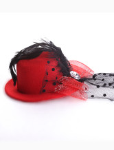 Wonderful appliques en tissu gaze Feather 13cm Hat mariée mariage