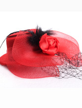 Graceful Tissu noir gaze Hat mariage 13cm Pour Brides