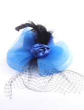Graceful Tissu noir gaze Hat mariage 13cm Pour Brides