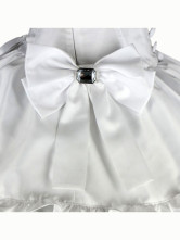 Jupe couches Lolita à  volants en coton blanc