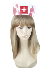 Infirmière Zombie satin Halloween Costume Scary