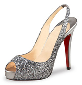 4,7''High Heel Silber Sling-Back Sexy Sandalen