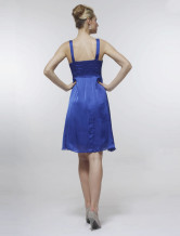 Red Sweet Organza With Satin Womens Evening Dress