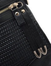 Fourre-tout  Féminin Cuir de Vache Fuir Noir Retro 39*15*26cm 