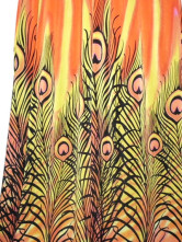 Robe Pour Femme Cou V Polyester Coton Mercerisé Orange Spaghetti Sexy