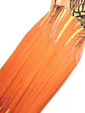 Robe Pour Femme Cou V Polyester Coton Mercerisé Orange Spaghetti Sexy