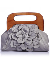 Fourre-tout Féminin Fleur Bleu Populaire PU 31*10.5*cm  