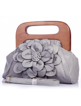 Fourre-tout Féminin Fleur Bleu Populaire PU 31*10.5*cm  