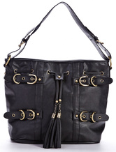 Quality Black PU Women's Tote