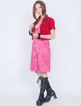 Kingdom Hearts Final Fantasy VII Aerith Cosplay Costume