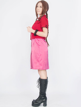 Kingdom Hearts Final Fantasy VII Aerith Cosplay Costume