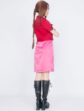 Kingdom Hearts Final Fantasy VII Aerith Cosplay Costume