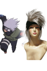 Silver 20 centimetri Naruto Hatake Kakashi Nylon Wig Cosplay