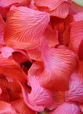 Nice Fuchsia Satin Flower Petal For Wedding