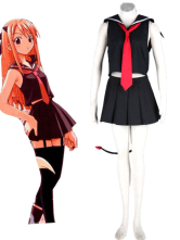 Modern Magister Negi Magi Hasegawa 65% Cotton 35% Polyester Girls Cosplay Costume Outfit