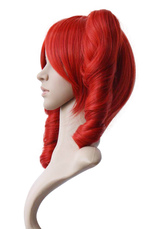 Vocaloid perruque rouge cosplay 40cm