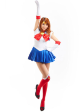 Sailor Moon Tsukino Usagi Cotton Polyester Cosplay Costumes