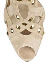 Abricot Suede 4 10.7  '' High Fashion Sandales talon