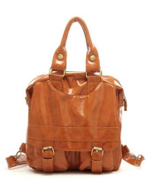23*9*33cm Popular Retro Brown 23*9*33cm PU Womens Convertible Bag