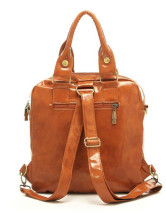 23*9*33cm Popular Retro Brown 23*9*33cm PU Womens Convertible Bag