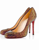 3 9/10'' High Heel Purple Lint Womens Fashion Shoes